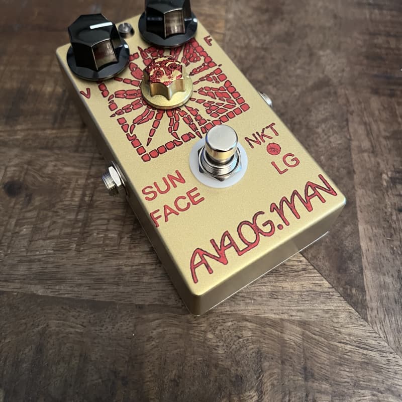 2023 Analogman Sunface Gold - used Analogman  Volume          Fuzz      Analogue Guitar Effect Pedal