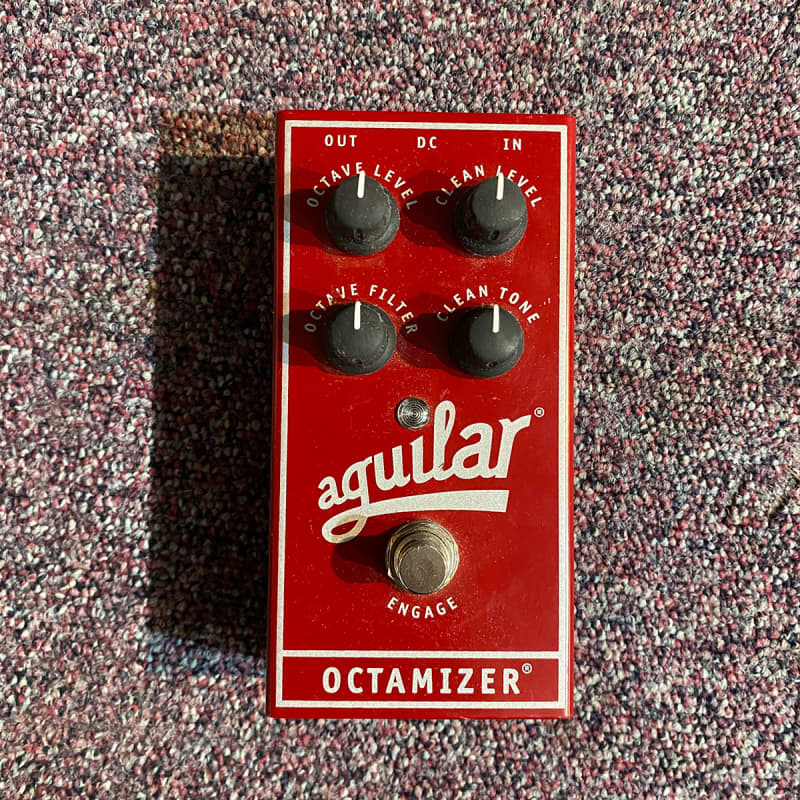2010s Aguilar Octamizer Analog Octave Red - used Aguilar          Octave           Analogue Guitar Effect Pedal