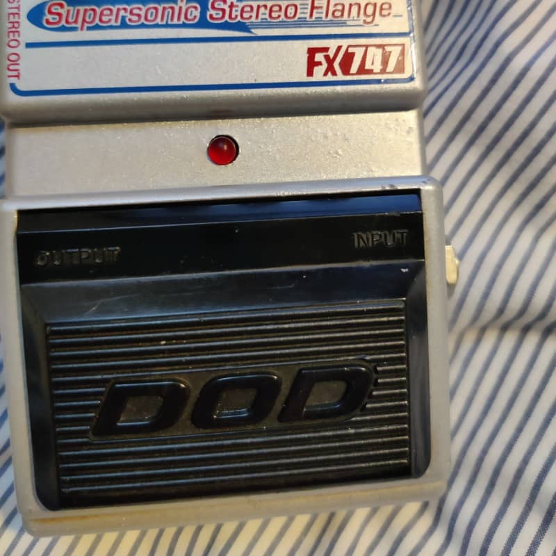 1990s DOD FX747 Supersonic Stereo Flange Silver - used DOD    Stereo        Flanger       Guitar Effect Pedal