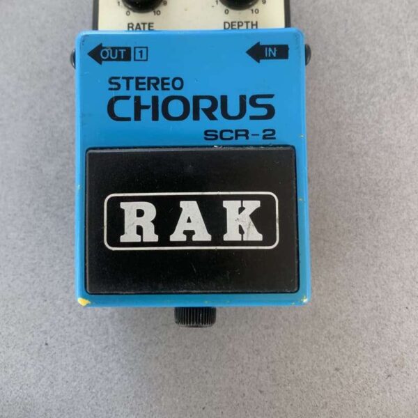 1988 RAK SCR2 Stereo Chorus Pedal Blue - used RAK Guitar Effect Pedal