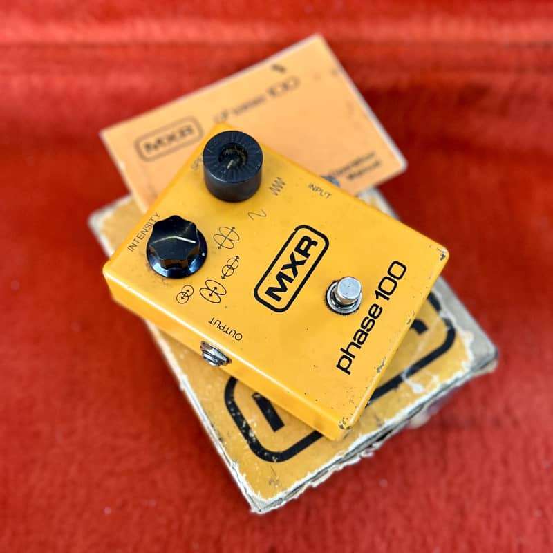 1978 MXR Phase 100 pedal Orange - used MXR                     Phaser Guitar Effect Pedal