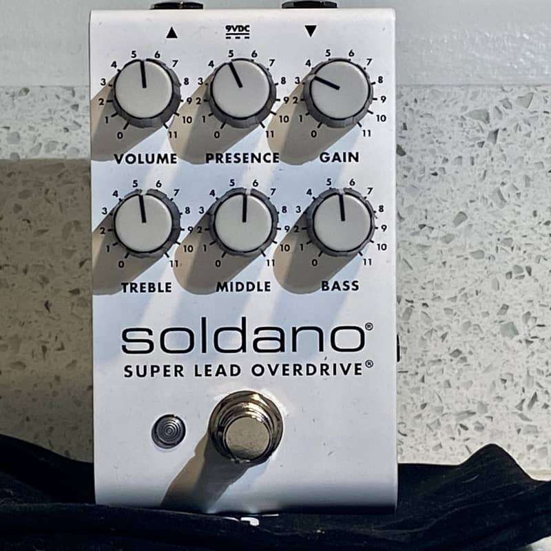 ~2020 Soldano SLO Pedal White - used Soldano                     Guitar Effect Pedal Guitar Effect Pedal