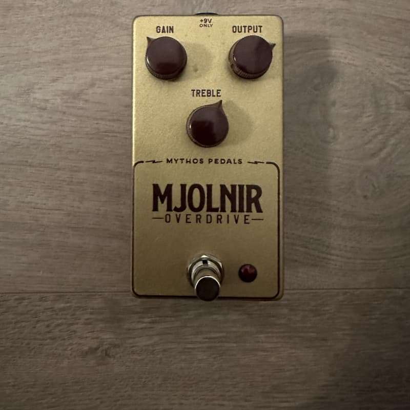 2010s Mythos Pedals Mjolnir Overdrive Gold with Black Knobs - used Mythos Pedals                  Overdrive    Guitar Effect Pedal