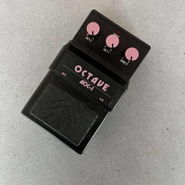 1987 Aria AOC1 Octave Pedal Black - used Aria Guitar Effect Pedal