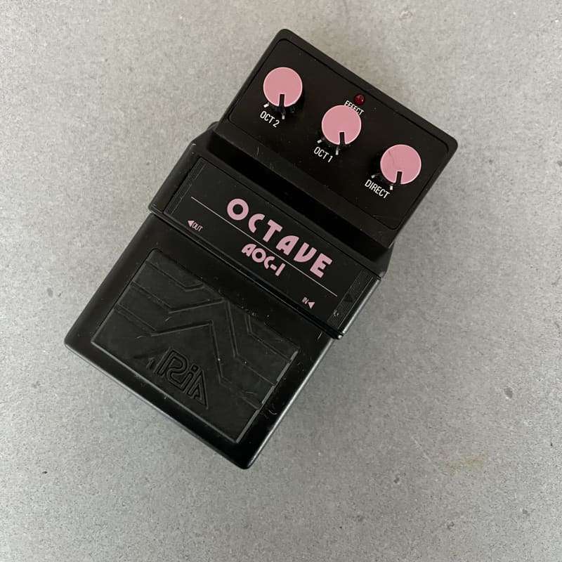 1987 Aria AOC1 Octave Pedal Black - used Aria              Octave        Guitar Effect Pedal