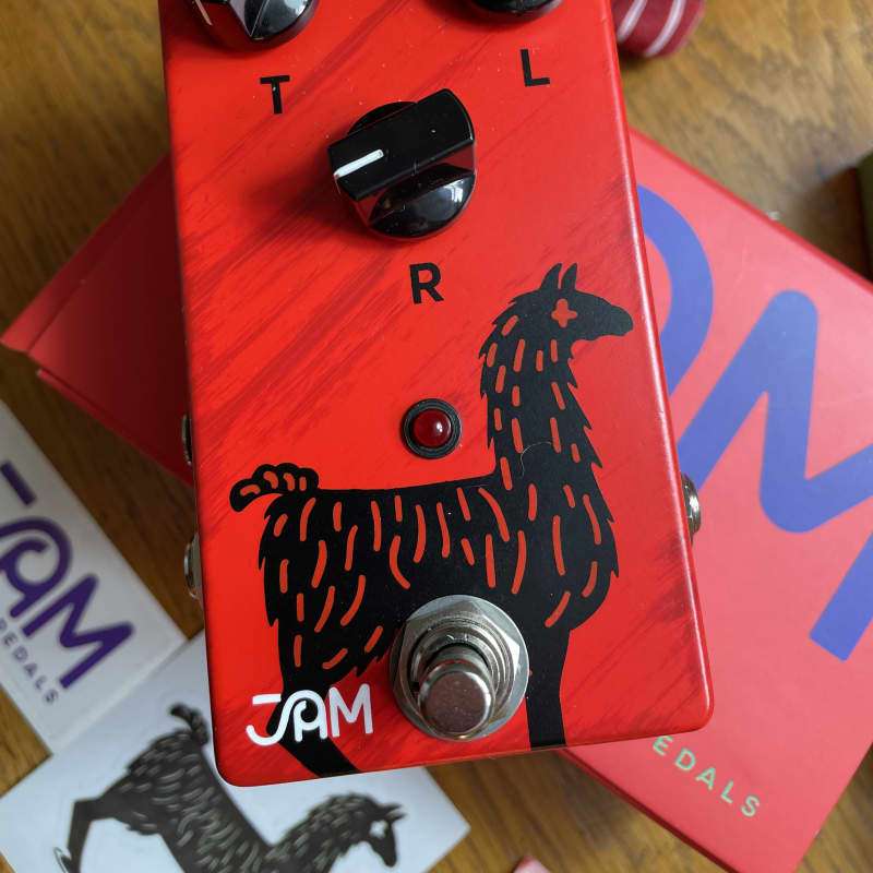 2010s JAM Pedals Delay Llama Hand Painted - used JAM Pedals                Delay     Analogue Guitar Effect Pedal