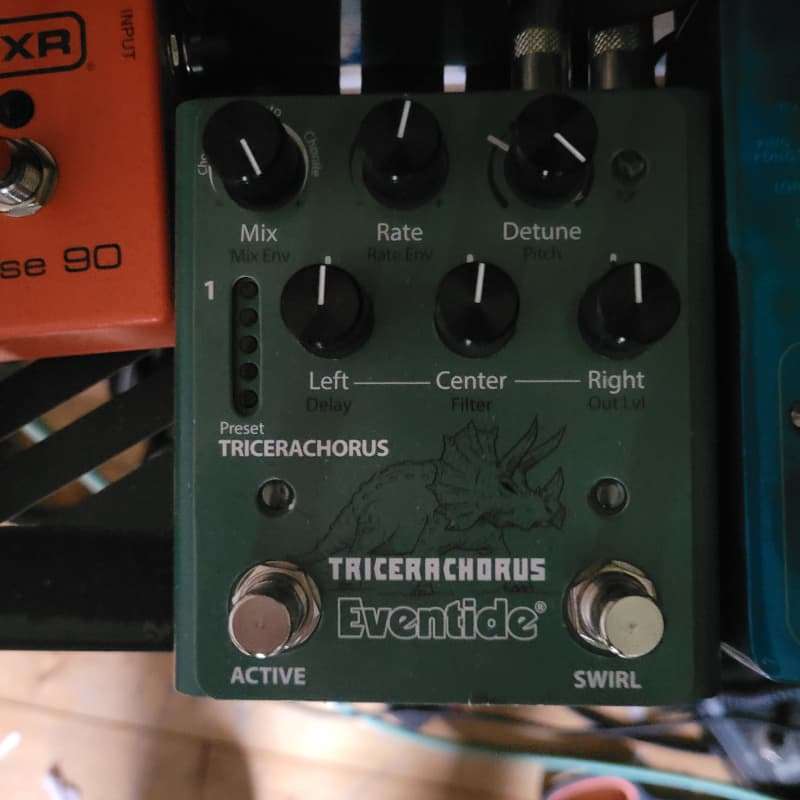 Eventide TriceraChorus Pedal Green - used Eventide                   Chorus   Guitar Effect Pedal