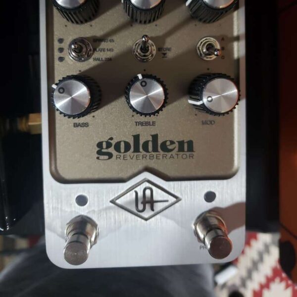 2021 - Present Universal Audio Golden Reverberator Pedal Gold - used Universal Audio Guitar Effect Pedal