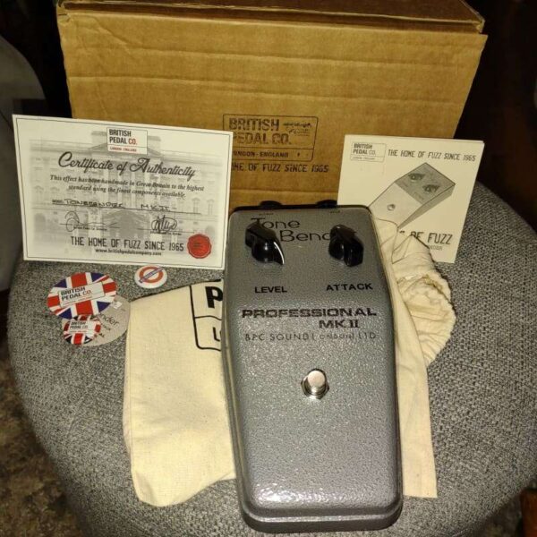 2010s British Pedal Company Tonebender Professional Mark II Grey - used British Pedal Company Guitar Effect Pedal