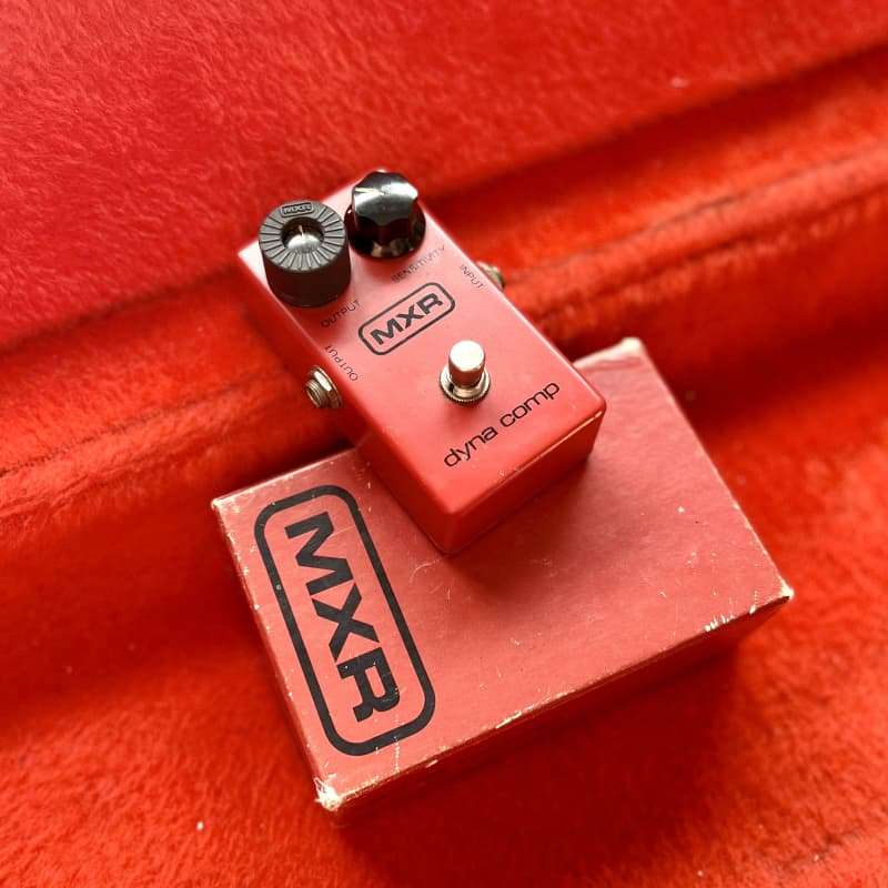 1980 MXR Dyna-Comp compressor pedal Red - used MXR                     Compressor Guitar Effect Pedal