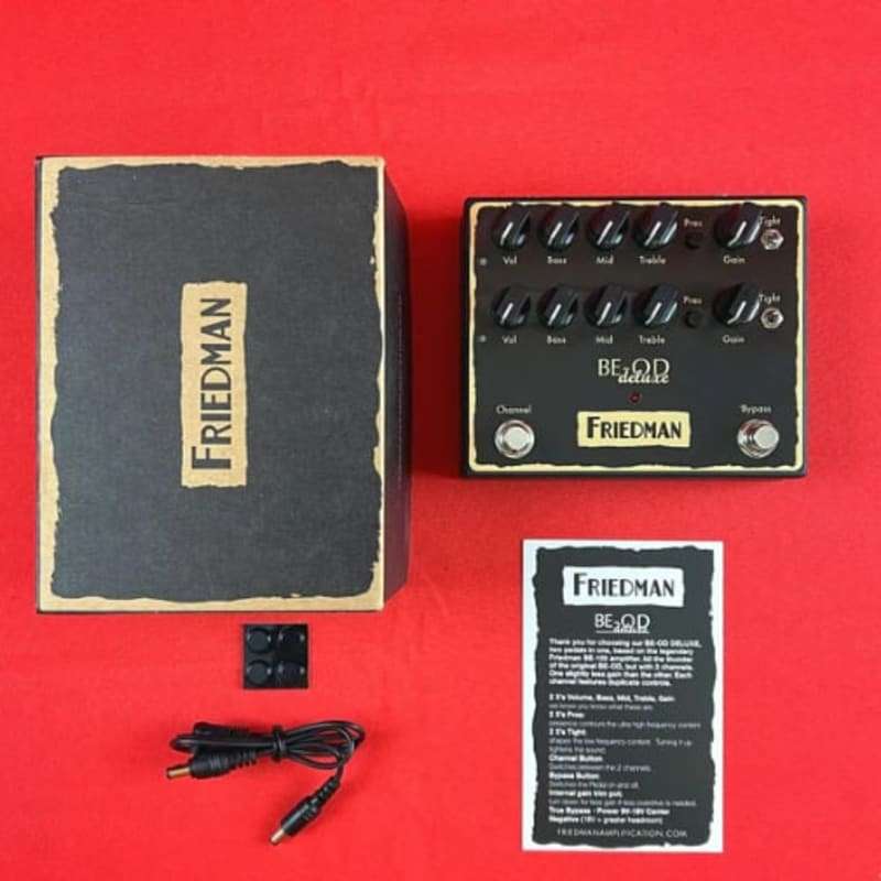 2023 Friedman BE-OD Deluxe Overdrive Pedal Black and Gold - used Friedman                  Overdrive    Guitar Effect Pedal