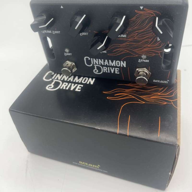 2000 Aclam Cinnamon Drive Overdrive Pedal Black - used Aclam                  Overdrive    Guitar Effect Pedal