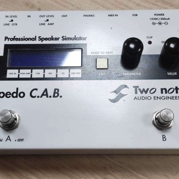 2010s Two Notes Torpedo C.A.B. Speaker Simulator Pedal White /... - used Two Notes Guitar Effect Pedal