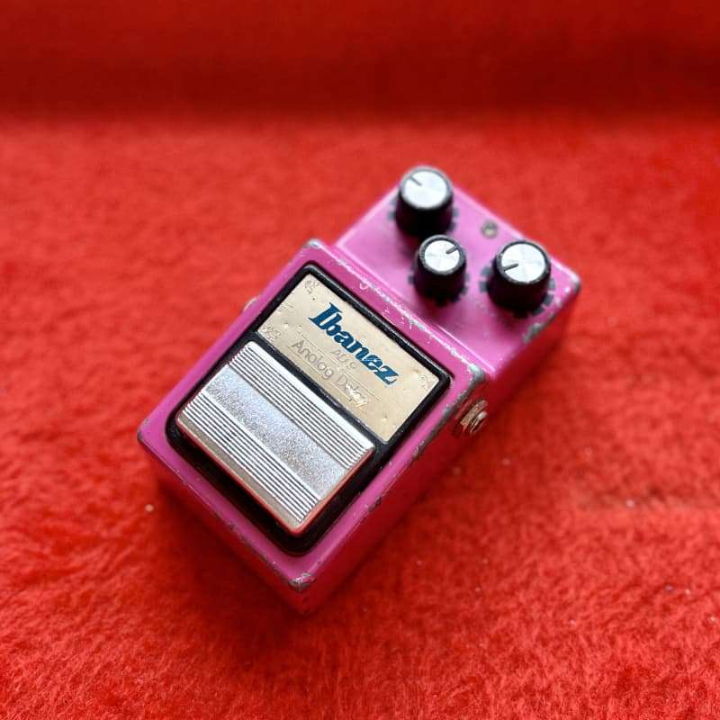1980 Ibanez AD-9 analog delay pedal Pink - used Ibanez                Delay      Guitar Effect Pedal
