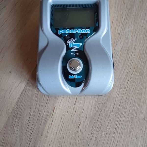 2000s Peterson VS-S2 StroboStomp 2 Strobe Pedal Tuner Silver - used Peterson Guitar Effect Pedal