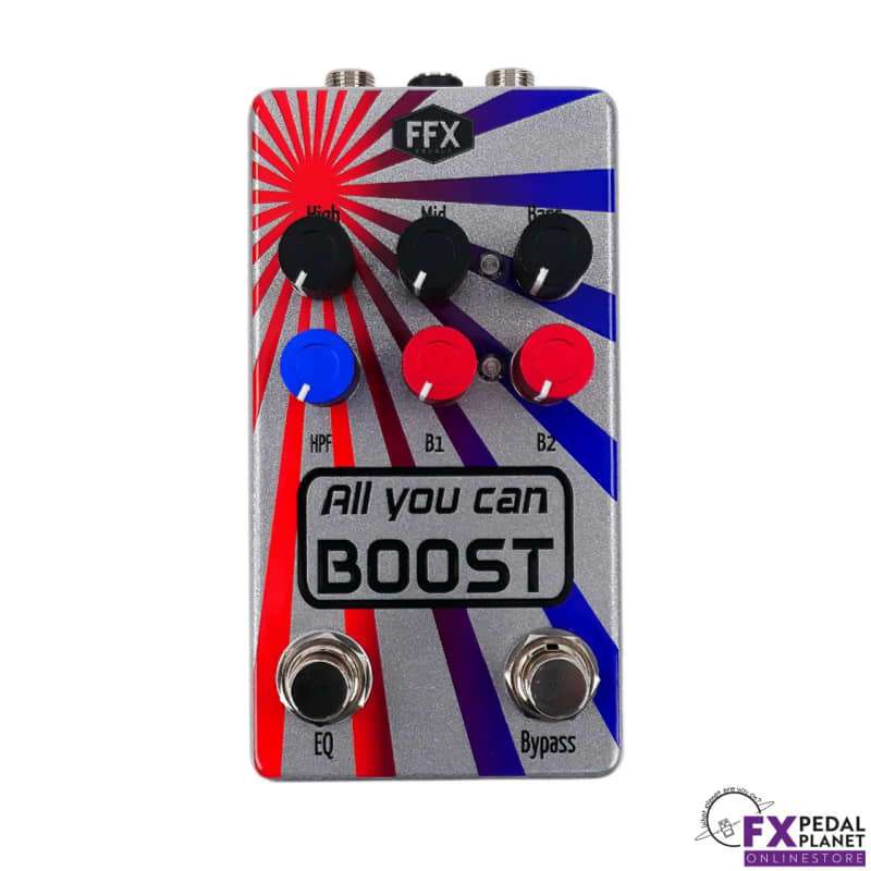 2023 FFX Pedals All You Can Boost V1.5 Sparkle Grey - new FFX Pedals                  Overdrive    Guitar Effect Pedal