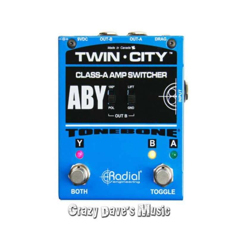 Radial Twin City Bones ABY Amp Switcher Pedal A B Y (Open Box)... - used Radial                     Switch Guitar Effect Pedal