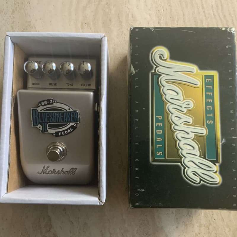 2010s Marshall BB-2 Bluesbreaker II Overdrive Pedal Silver - used Marshall                  Overdrive    Guitar Effect Pedal