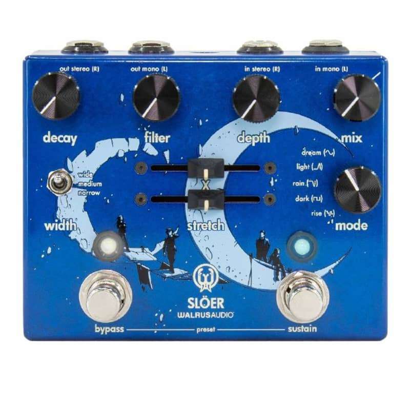 Walrus Audio Sloer Stereo Ambient Effects Pedal (blue) Reverb - new Walrus Audio                   Reverb   Guitar Effect Pedal