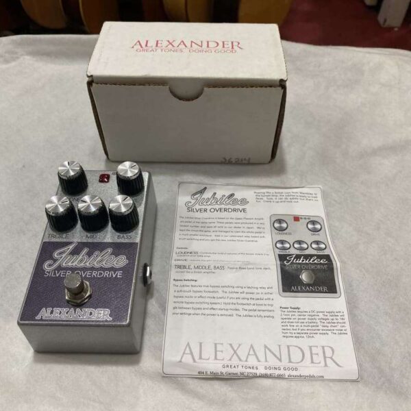 Alexander Pedals Jubilee Silver Overdrive Silver - used Alexander Pedals Guitar Effect Pedal