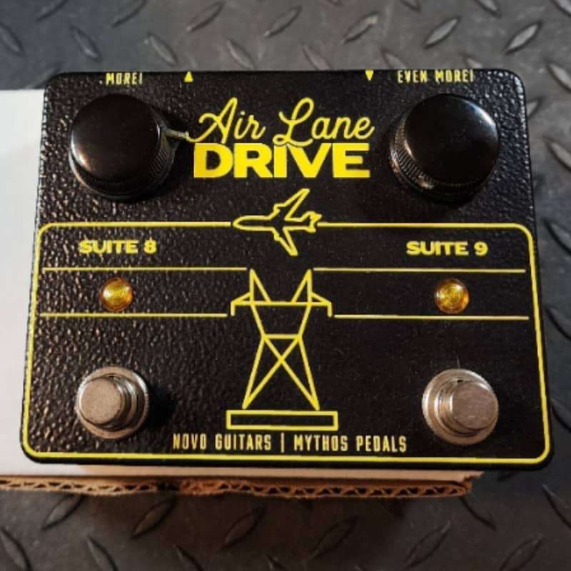 2022 Mythos Pedals Air Lane Drive Black/Yellow Employee Model - used Mythos Pedals                     Guitar Effect Pedal Guitar Effect Pedal