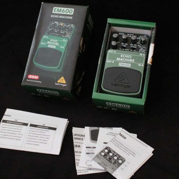 2010s Behringer EM600 Echo Machine Pedal Standard - used Behringer Guitar Effect Pedal