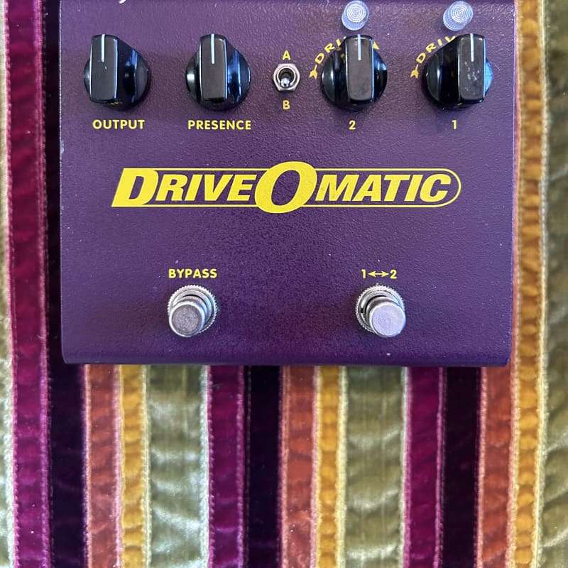 1990s Stamps Drive-O-Magic overdrive tweed pedal Purple - used Stamps                  Overdrive    Guitar Effect Pedal