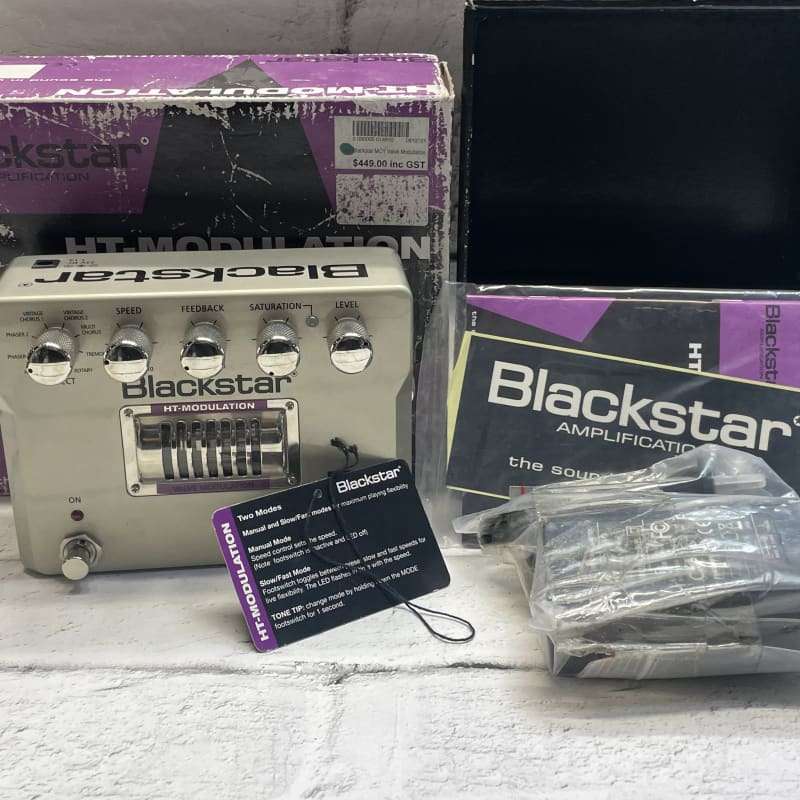 2010s Blackstar HT-Modulation Pedal Silver - used Blackstar               Modulation       Guitar Effect Pedal