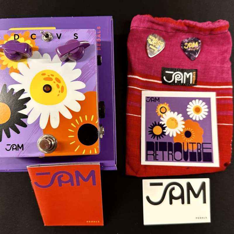JAM Pedals RetroVibe V2 + Expression Pedal Hand Painted - new JAM Pedals                     Expression Guitar Effect Pedal