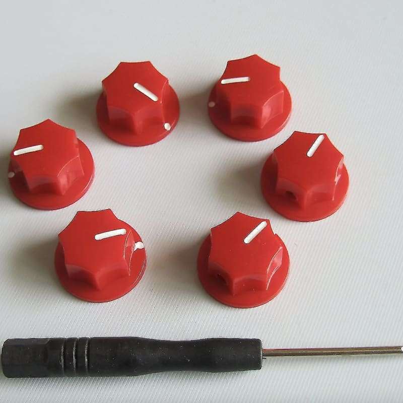 Unbranded Guitar Bass Effect Pedal AMP Amplifier Knobs Red - used Unbranded                    Bass  Guitar Effect Pedal
