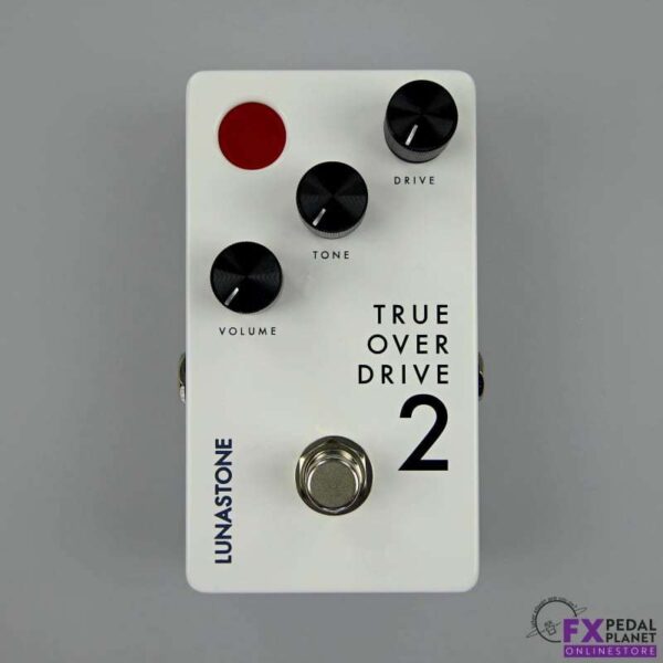 2022 Lunastone Pedals True Over Drive 2 White - new Lunastone Guitar Effect Pedal