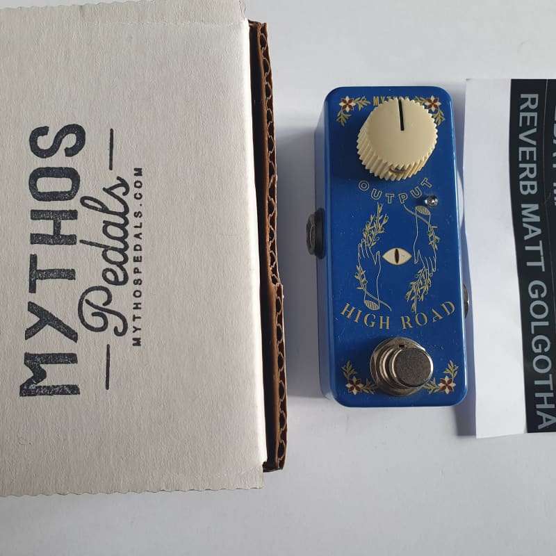2018 Mythos Pedals High Road Mini Fuzz Blue - used Mythos Pedals                   Fuzz   Guitar Effect Pedal