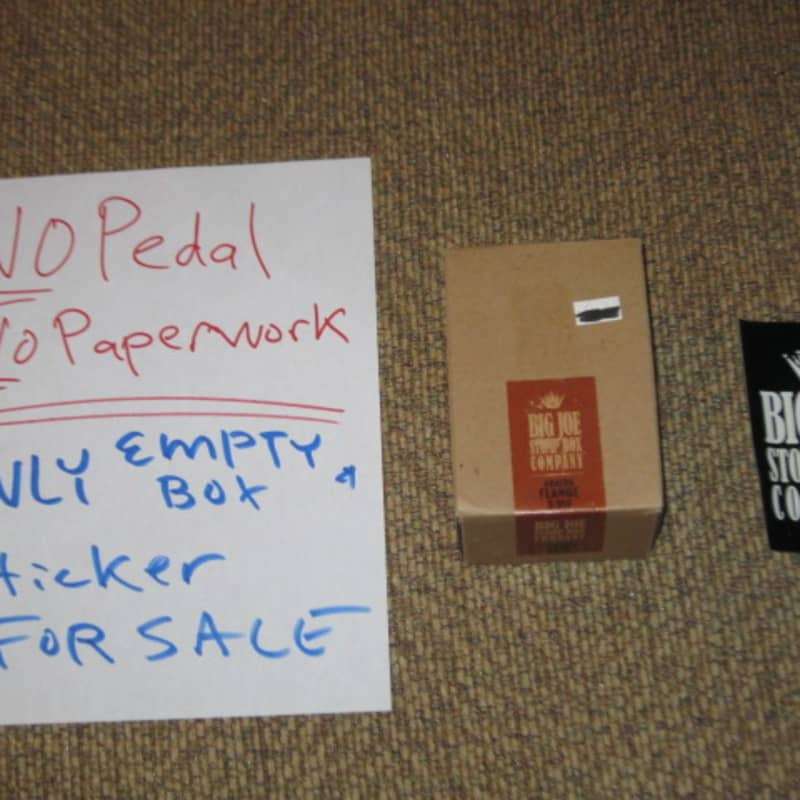 2010s Big Joe Stompbox EMPTY BOX for Analog Flange B-306 pedal... - used Big Joe Stompbox                     Flanger Guitar Effect Pedal