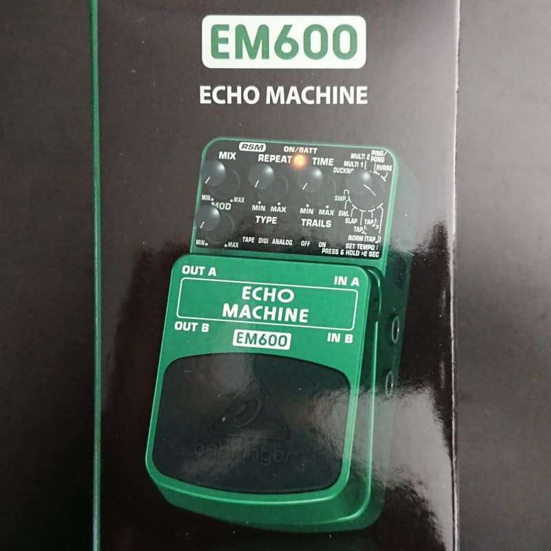 2010s Behringer EM600 Echo Machine Pedal Standard - used Behringer                   Echo   Guitar Effect Pedal