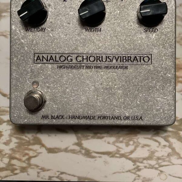 2020 Mr. Black Pedals Analog Chorus/Vibrato Black - used Mr. Black Pedals Guitar Effect Pedal