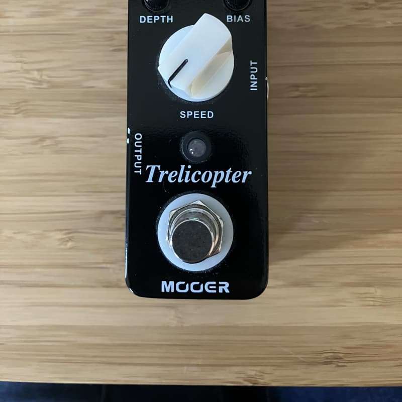 2010s Mooer Trelicopter Tremolo Guitar Effect Pedal Black - used Mooer                     Guitar Effect Pedal Guitar Effect Pedal