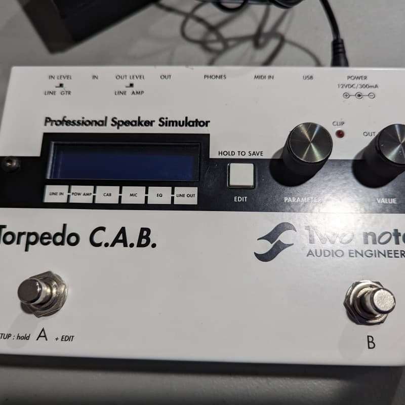 2010s Two Notes Torpedo C.A.B. Speaker Simulator Pedal White/B... - used Two Notes                     Guitar Effect Pedal Guitar Effect Pedal