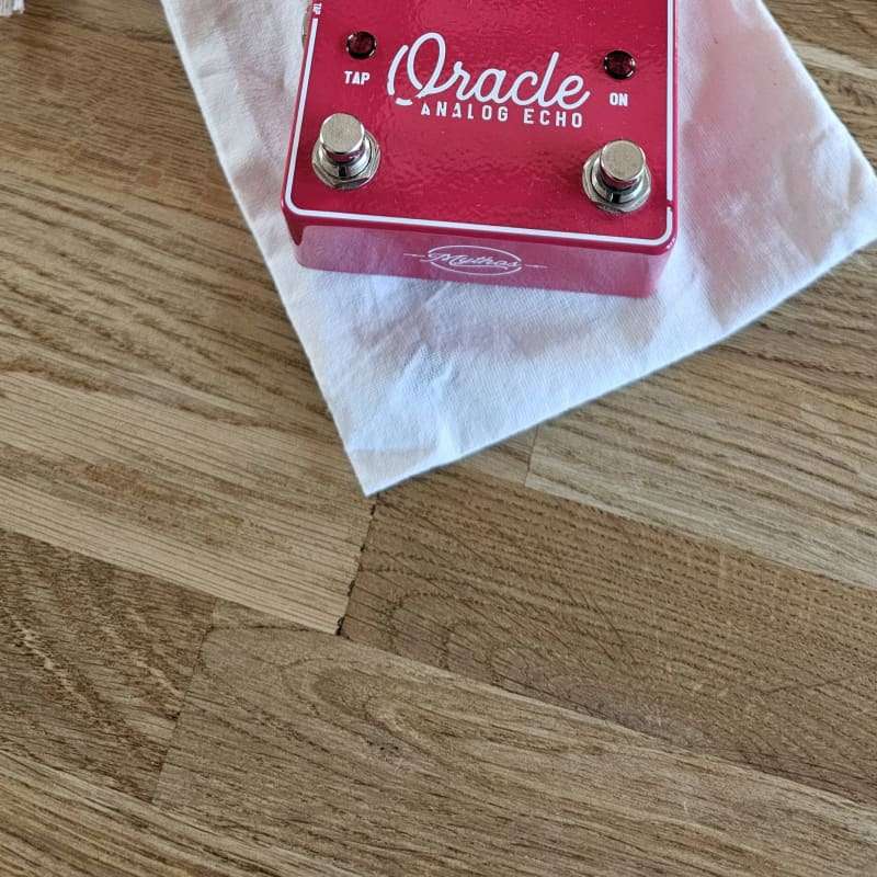 2021 Mythos Pedals Oracle Analog Echo Red - used Mythos Pedals                   Echo  Analogue Guitar Effect Pedal