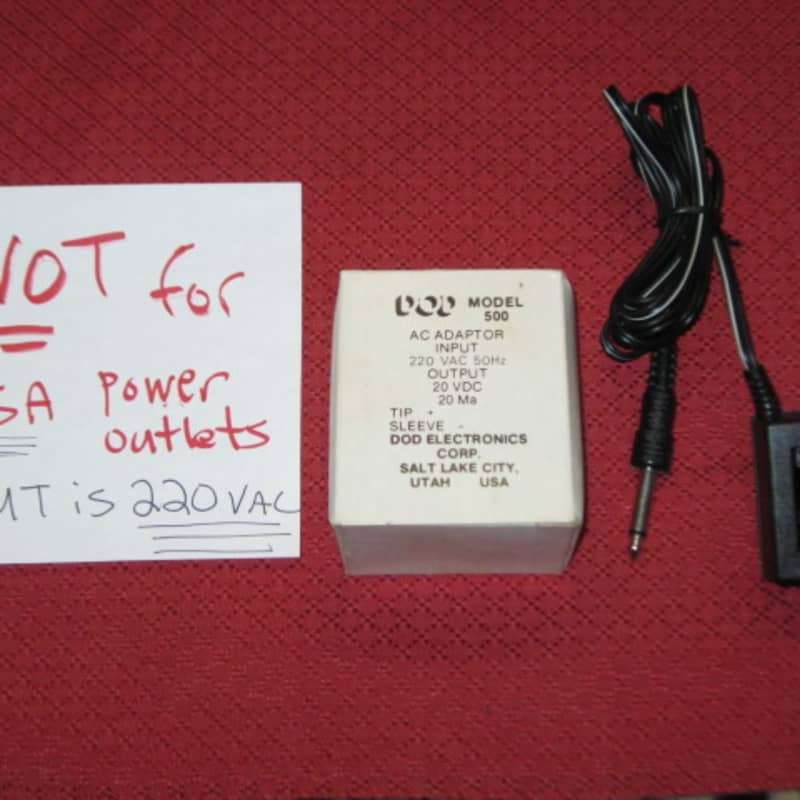 1980s DOD 500 AC Adaptor (for Performer Pedals) 1/4" jack end ... - used DOD                     Guitar Effect Pedal Guitar Effect Pedal