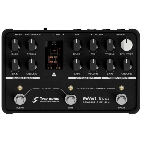 Two Notes Two Notes ReVolt Bass Analog Amp Sim Pedal Re - new Two Notes Guitar Effect Pedal