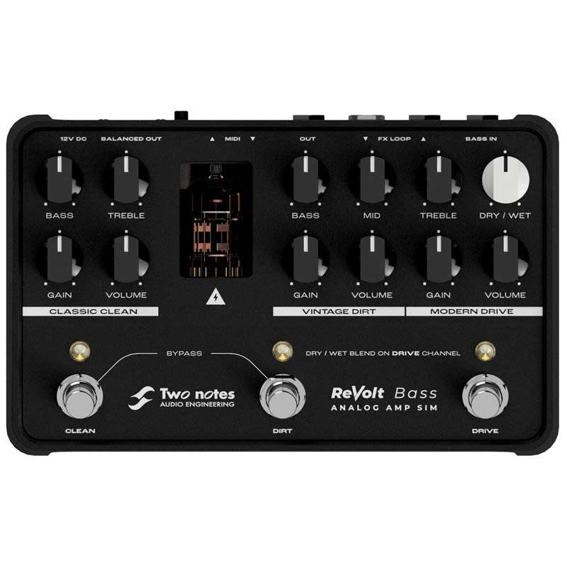 Two Notes Two Notes ReVolt Bass Analog Amp Sim Pedal Re - new Two Notes                    Bass  Guitar Effect Pedal
