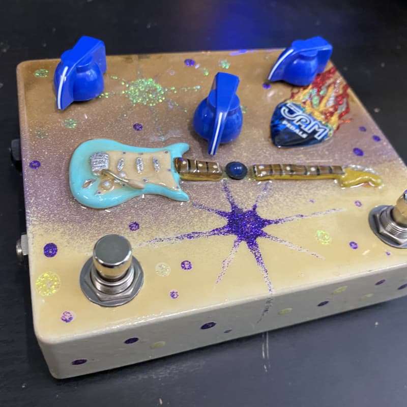 2010s JAM Pedals Delay Llama+ Hand Painted - used JAM Pedals                Delay      Guitar Effect Pedal