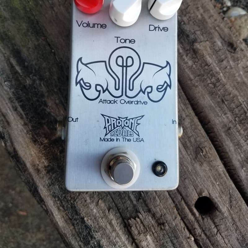 2010s Pro Tone Pedals Attack Overdrive Silver - used Pro Tone Pedals                  Overdrive    Guitar Effect Pedal