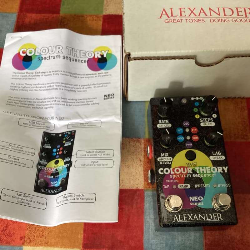 2010s Alexander Pedals Colour Theory Spectrum Sequencer Graphic - used Alexander Pedals                     Guitar Effect Pedal Guitar Effect Pedal