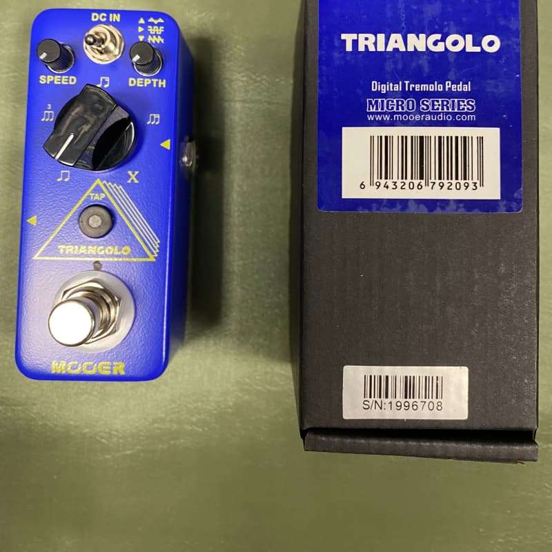 2021 Mooer Triangolo Tremelo effect guitar pedal Blue Colour P... - new Mooer                     Guitar Effect Pedal Guitar Effect Pedal