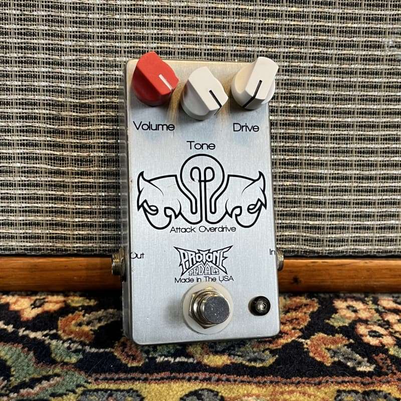 2010s Pro Tone Pedals Attack Overdrive Silver - used Pro Tone Pedals                  Overdrive    Guitar Effect Pedal