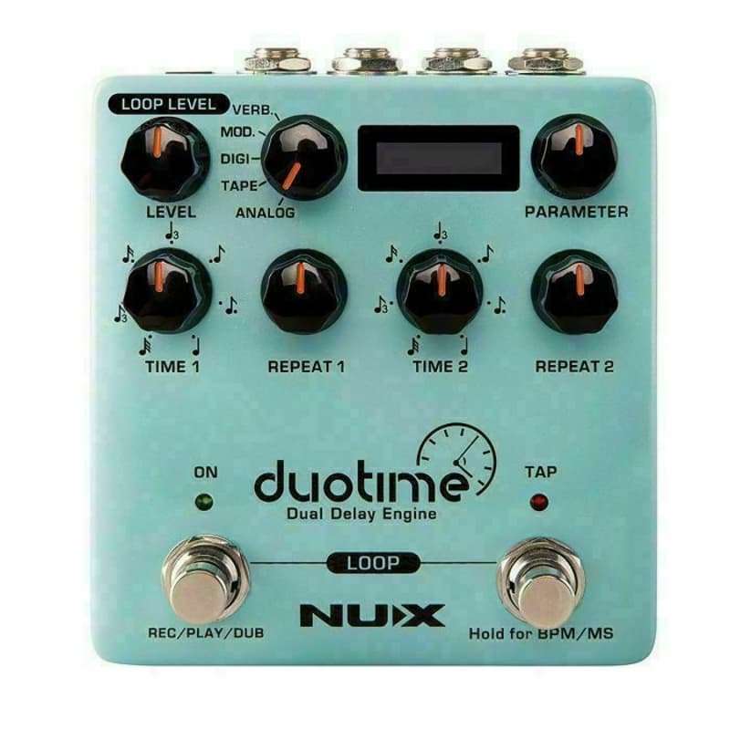 NuX Duo Time Delay Engine Effects Pedal Dual - new Nux                Delay      Guitar Effect Pedal