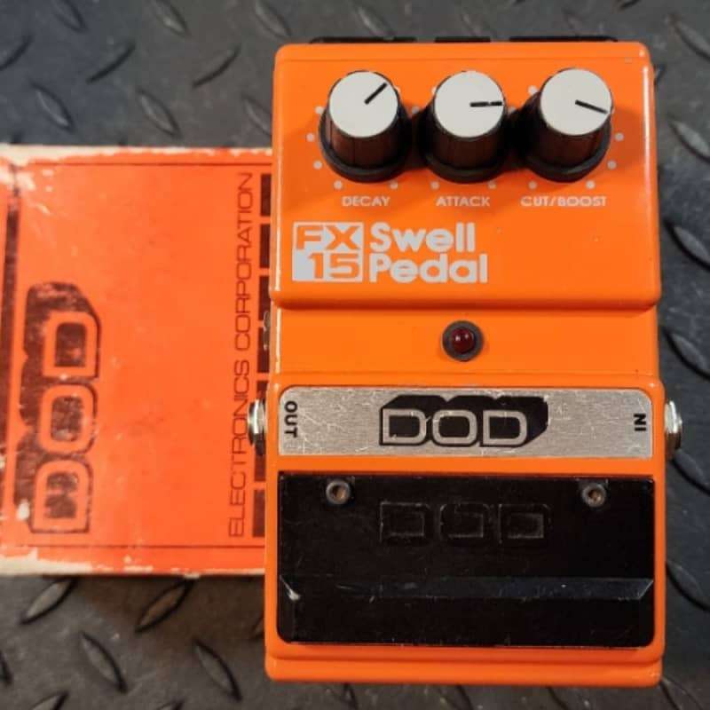 1980s DOD FX15 Swell Pedal Orange - used DOD                     Guitar Effect Pedal Guitar Effect Pedal