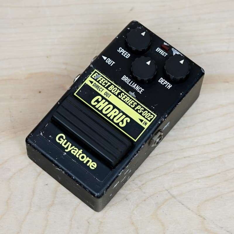 1980s Guyatone PS-002 Chorus Pedal Black - used Guyatone                   Chorus   Guitar Effect Pedal