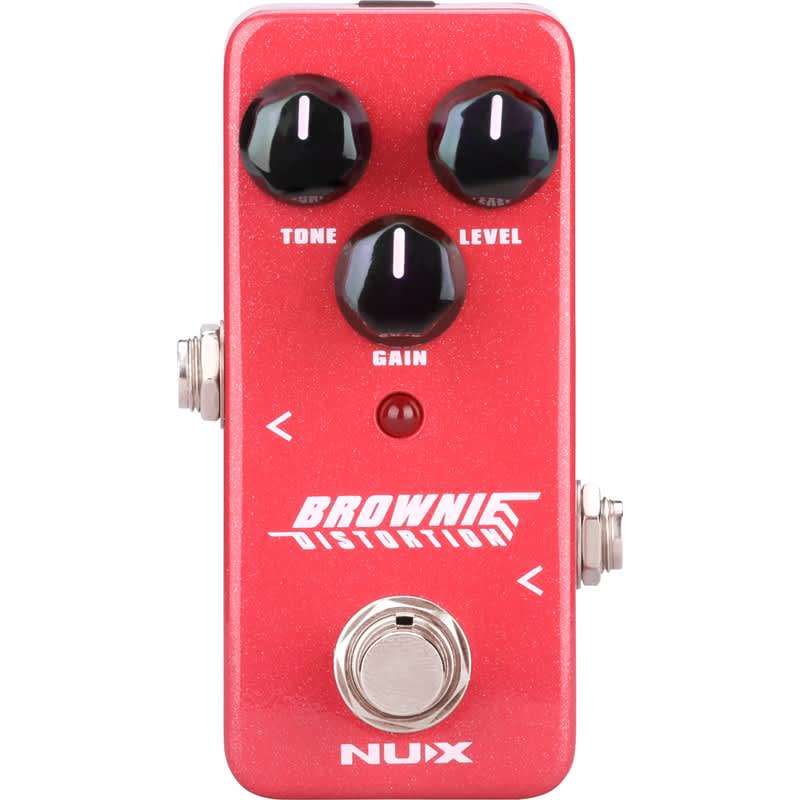 NuX NU-X Brownie Distortion Pedal Brown - new Nux                 Distortion     Guitar Effect Pedal